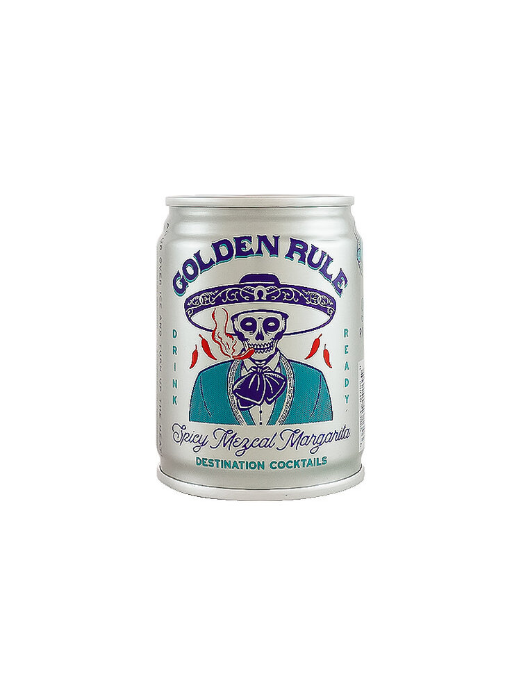 Golden Rule Spicy Mezcal Margarita 100ml Can, Ventura, California