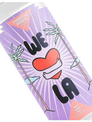 North Park Beer "We Love LA" West Coast Pils 16oz Can - San Diego, CA