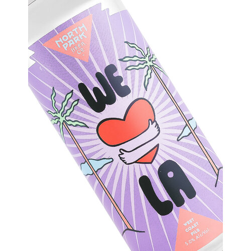 North Park Beer "We Love LA" West Coast Pils 16oz Can - San Diego, CA North Park Beer "We Love LA" West Coast Pils 16oz Can - San Diego, CA