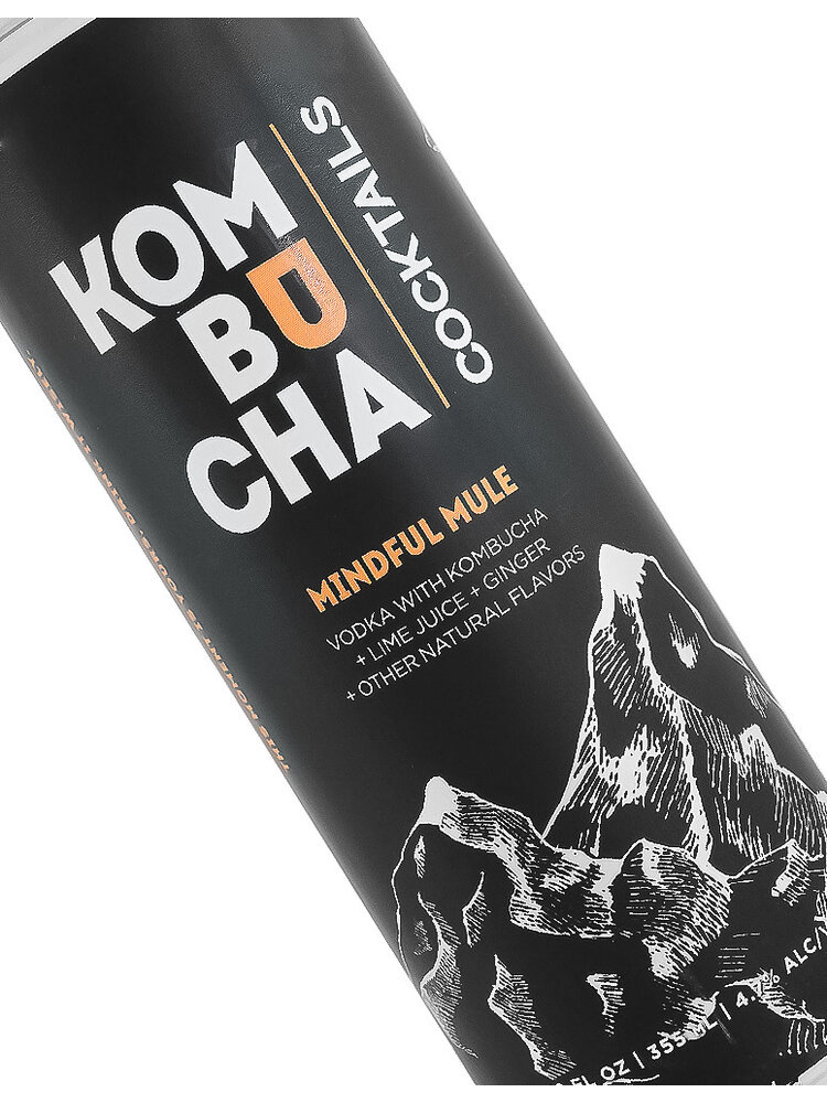 Kombucha Cocktails "Mindful Mule" Vodka With Kombucha 12oz Can, Hudsonville, Michigan
