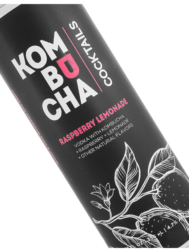 Kombucha Cocktail "Raspberry Lemonade" Vodka With Kombucha 12oz Can, Hudsonville, Michigan