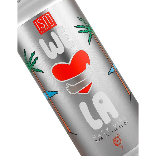 ISM Brewing "We Love LA" Hazy DIPA 16oz Can - Long Beach, CA ISM Brewing "We Love LA" Hazy DIPA 16oz Can - Long Beach, CA