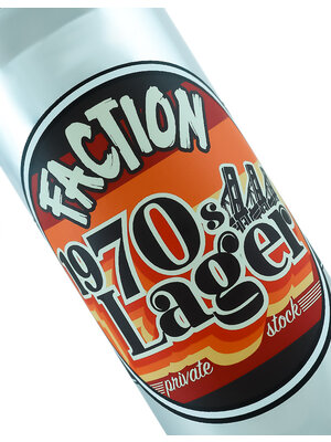 Faction Brewing "1970's Lager" Premium Lager 16oz Can - Alameda, CA