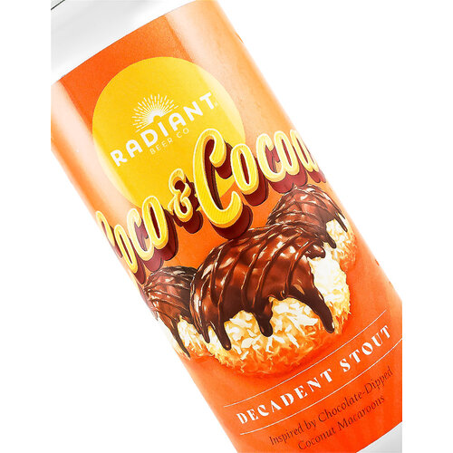Radiant Beer "Coco & Cocoa" Decadent Stout 16oz Can - Anaheim, CA Radiant Beer "Coco & Cocoa" Decadent Stout 16oz Can - Anaheim, CA