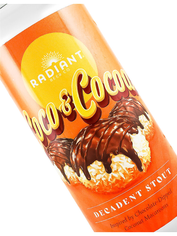 Radiant Beer "Coco & Cocoa" Decadent Stout 16oz Can - Anaheim, CA