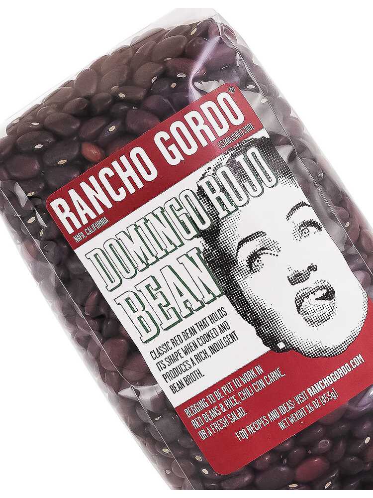 Rancho Gordo Domingo Rojo Bean 16oz Bag, Napa, California