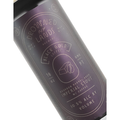 Drowned Lands "Black Gold Coffee" Bourbon Barrel Aged Imperial Stout 16oz Can - Warwick, NY Drowned Lands "Black Gold Coffee" Bourbon Barrel Aged Imperial Stout 16oz Can - Warwick, NY