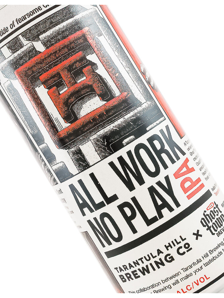 Tarantula Brewing/Ghost Town Brewing "All Work No Play" IPA 16oz Can - Thousand Oaks, CA