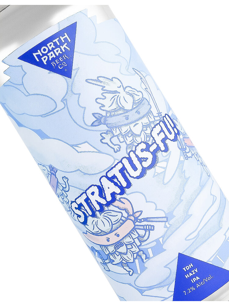 North Park Beer "Stratus-Fu!" TDH Hazy IPA 16oz Can - San Diego, CA