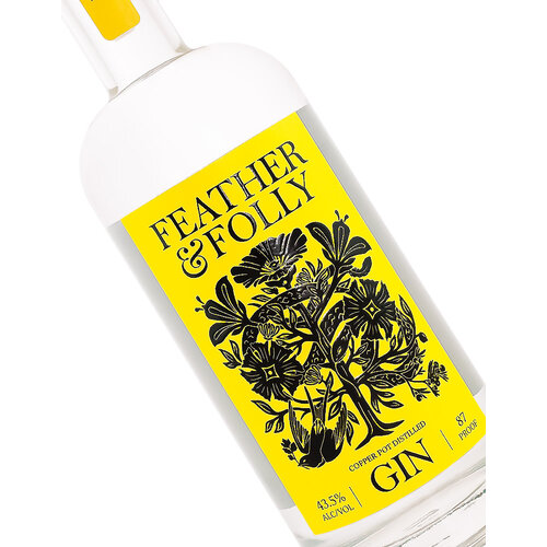 Feather & Folly Copper Pot Distilled Gin, Prosser, Washington Feather & Folly Copper Pot Distilled Gin, Prosser, Washington