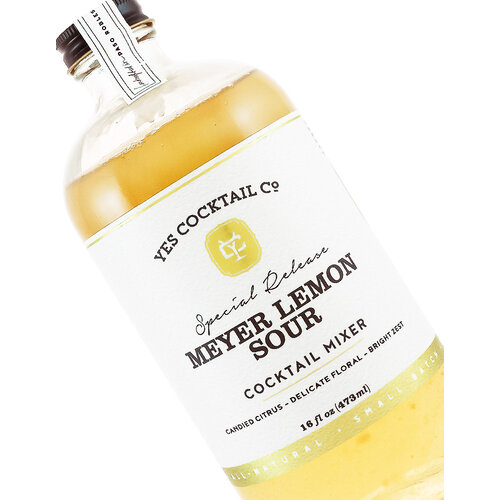 Yes Cocktail "Meyer Lemon Sour" Cocktail Mixer 16oz Bottle, Paso Robles, California Yes Cocktail "Meyer Lemon Sour" Cocktail Mixer 16oz Bottle, Paso Robles, California
