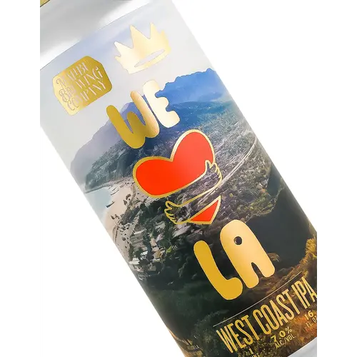 Crown & Hops Brewing/Malibu Brewing "We Love LA" West Coast IPA 16oz Can - Westlake Village, CA Crown & Hops Brewing/Malibu Brewing "We Love LA" West Coast IPA 16oz Can - Westlake Village, CA