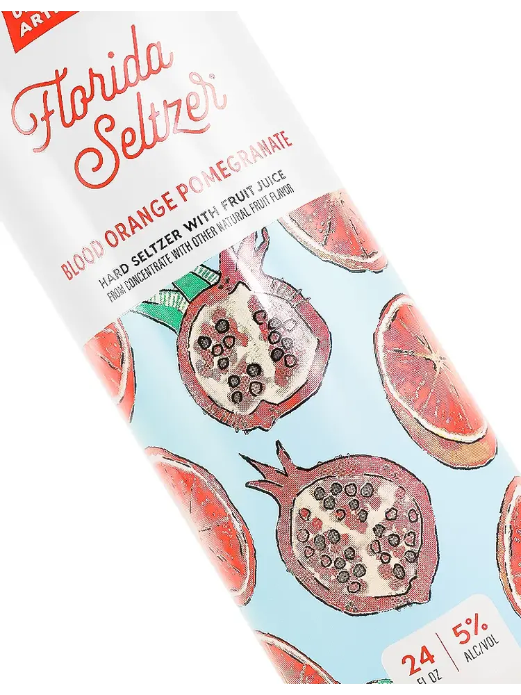 Untitled Art "Blood Orange Pomegranate" Hard Seltzer 24oz Can - Waunakee, WI