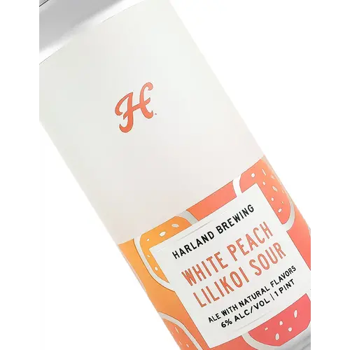 Harland Brewing "White Peach" Lilikoi Sour 16oz Can - San Diego, CA Harland Brewing "White Peach" Lilikoi Sour 16oz Can - San Diego, CA