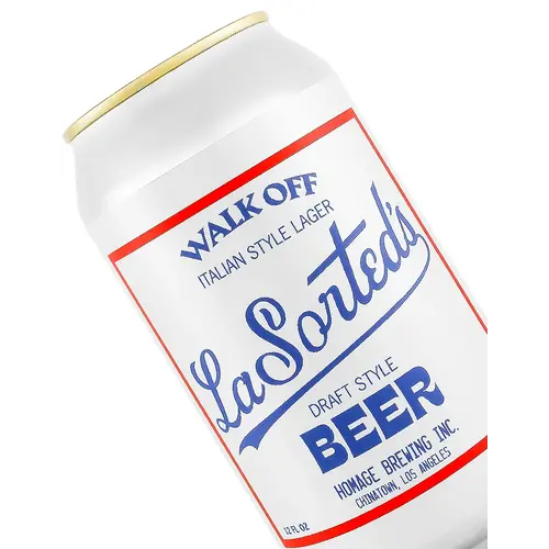Homage Brewing "Walk Off" Italian Style Lager 12oz Can - Los Angeles, CA Homage Brewing "Walk Off" Italian Style Lager 12oz Can - Los Angeles, CA