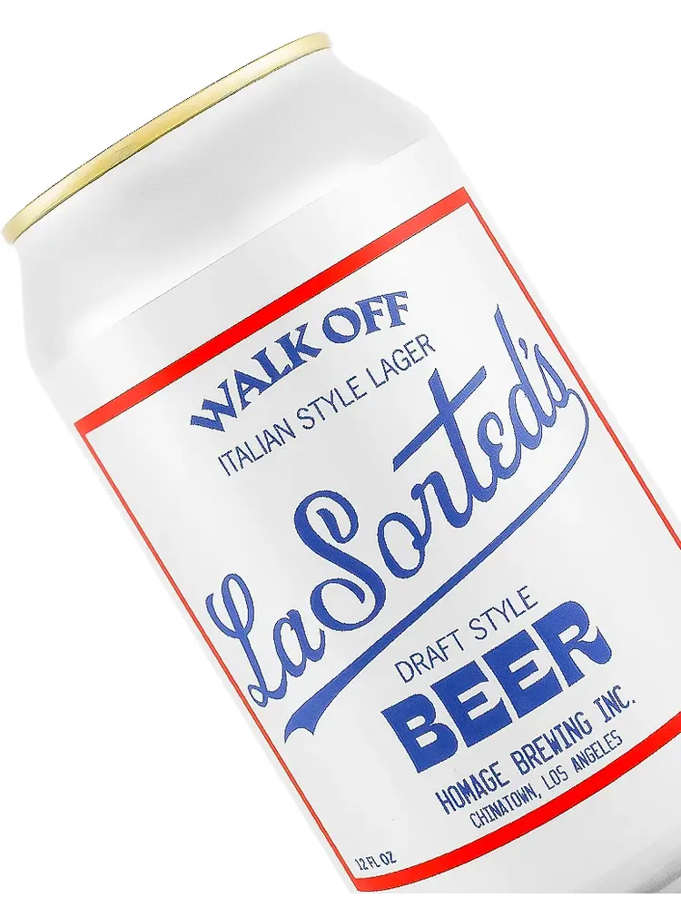 Homage Brewing "Walk Off" Italian Style Lager 12oz Can - Los Angeles, CA