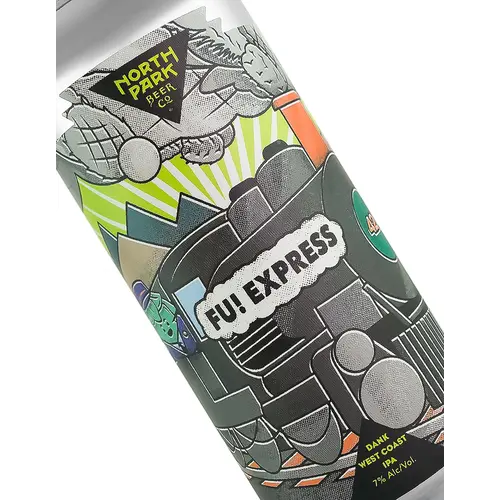 North Park Beer "Fu! Express" Dank West Coast IPA 16oz Can - San Diego, CA North Park Beer "Fu! Express" Dank West Coast IPA 16oz Can - San Diego, CA