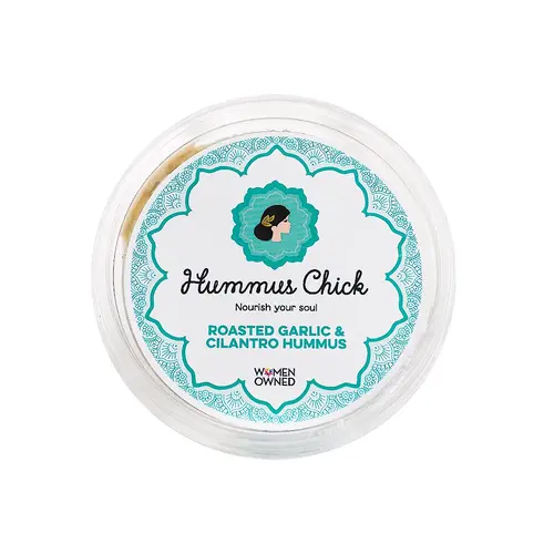Hummus Chick "Roasted Garlic & Cilantro" Hummus 8oz Tub, Nashville, Tennessee Hummus Chick "Roasted Garlic & Cilantro" Hummus 8oz Tub, Nashville, Tennessee