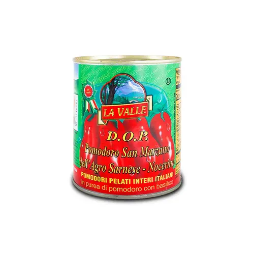 La Valle San Marzano Italian Whole Peeled Tomatoes With Basil Leaf 28oz Can, Italy La Valle San Marzano Italian Whole Peeled Tomatoes With Basil Leaf 28oz Can, Italy