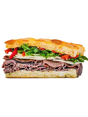 Vesti "RB's" Herb-Crusted Roast Beef Sandwich, Los Angeles, California
