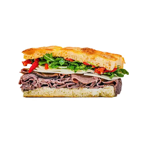 Vesti "RB's" Herb-Crusted Roast Beef Sandwich, Los Angeles, California Vesti "RB's" Herb-Crusted Roast Beef Sandwich, Los Angeles, California