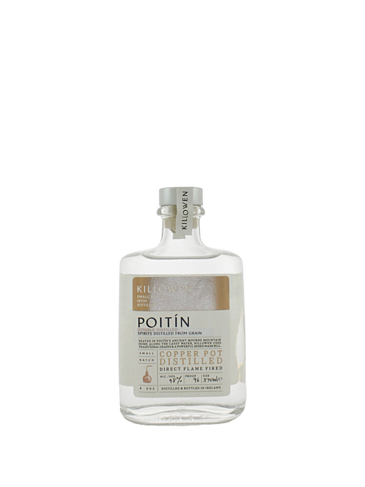 Killowen Irish Distillery Poitin Copper Pot Distilled 375ml