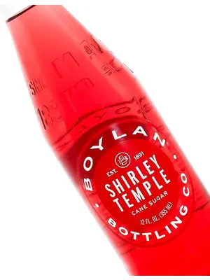 Boylan "Shirley Temple" Can Sugar Soda 12oz Bottle, New York