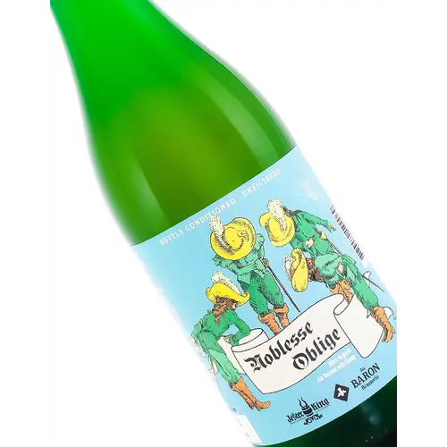 Brasserie Au Baron/Jester King Brewing "Noblesse Oblige" Ale Brewed With Honey 750ml Bottle - France Brasserie Au Baron/Jester King Brewing "Noblesse Oblige" Ale Brewed With Honey 750ml Bottle - France