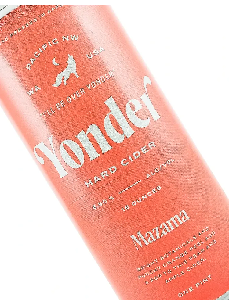 Yonder Hard Cider "Mazama" Pear & Apple Cider 16oz Can - Wenatchee, WA