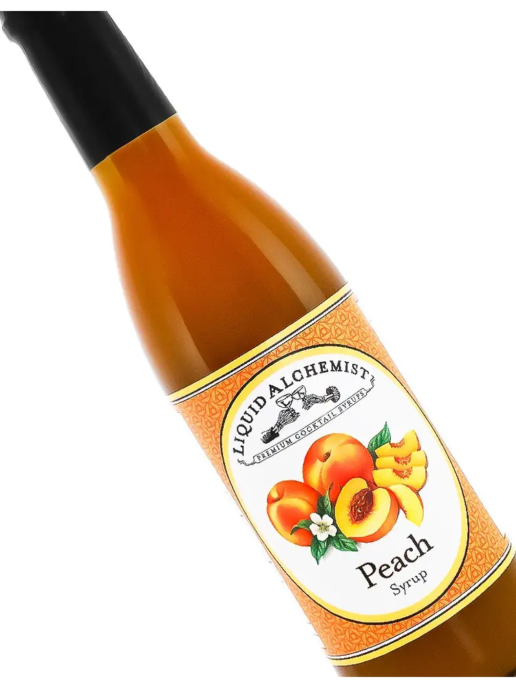 Liquid Alchemist Peach Cocktail Syrup 375ml Bottle, California
