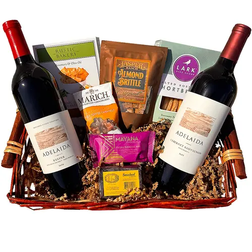 "Westside Paso Robles" Adelaida 2 bottle Gift Basket "Westside Paso Robles" Adelaida 2 bottle Gift Basket