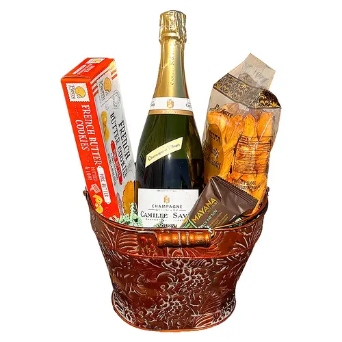 "A Champagne Celebration" Camille Saves Brut Gift Basket "A Champagne Celebration" Camille Saves Brut Gift Basket