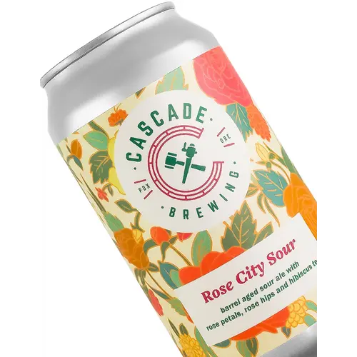 Cascade Brewing "Rose City Sour" Barrel Aged Sour Ale 12oz Can - Portland, CA Cascade Brewing "Rose City Sour" Barrel Aged Sour Ale 12oz Can - Portland, CA