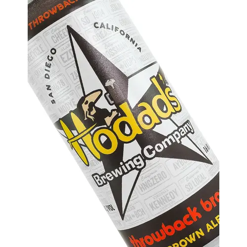 Hodad's Brewing "Throwback Brown" Brown Ale 16oz Can - San Diego, CA Hodad's Brewing "Throwback Brown" Brown Ale 16oz Can - San Diego, CA