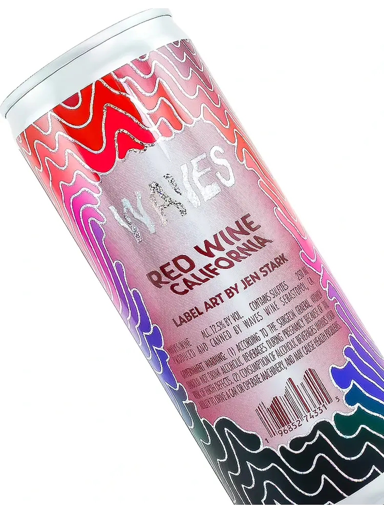 Las Jaras Waves 2022 Red Wine 250ml Can, California
