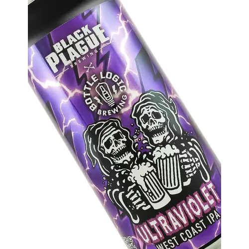 Black Plague Brewing/Bottle Logic Brewing "Ultraviolet" West Coast IPA 16oz Can - Oceanside, CA Black Plague Brewing/Bottle Logic Brewing "Ultraviolet" West Coast IPA 16oz Can - Oceanside, CA