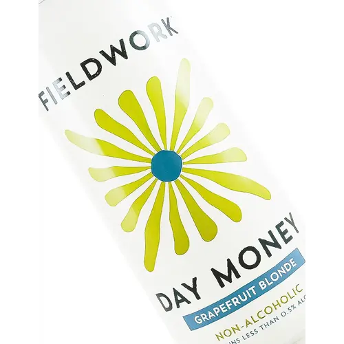 Fieldwork Brewing "Day Money" Grapefruit Blonde Non-Alcoholic 16oz Can - San Leandro, CA Fieldwork Brewing "Day Money" Grapefruit Blonde Non-Alcoholic 16oz Can - San Leandro, CA