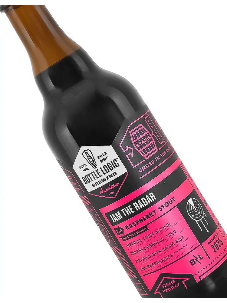 Bottle Logic Brewing "Jam the Radar" Raspberry Stout 500ml Bottle - Anaheim, CA