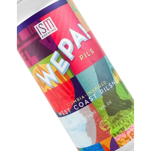 ISM Brewing "Wepa!" Cumbia-Inspired West Coast Pilsner 16oz Can - Long Beach, CA