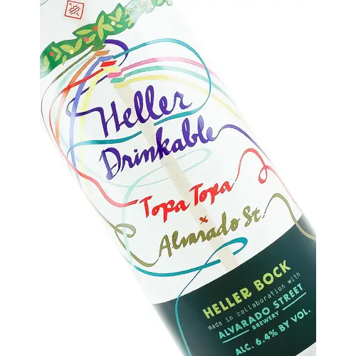Topa Topa Brewing/Alvarado Street Brewery "Heller Drinkable" Heller Bock 16oz Can - Ventura, CA Topa Topa Brewing/Alvarado Street Brewery "Heller Drinkable" Heller Bock 16oz Can - Ventura, CA
