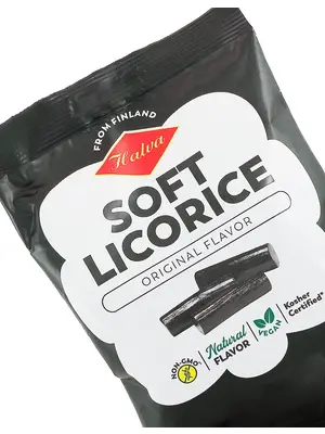 Halva "Original" Flavor Soft Licorice 7oz Bag, Finland