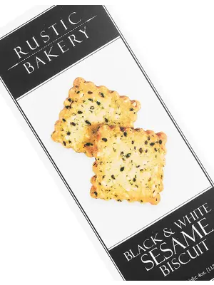 Rustic Bakery "Black & White" Sesame Biscuit 4oz Box, Petaluma, California