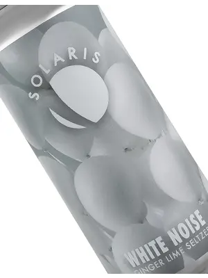 Solaris Beer "White Noise" Ginger Lime Hard Seltzer 16oz Can - Murrieta, CA
