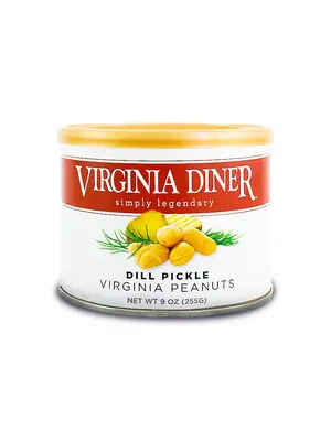 Virginia Diner "Dill Pickle" Virginia Peanuts 9oz Can, Wakefield, Virginia