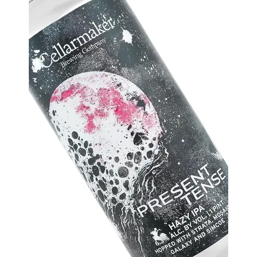 Cellarmaker Brewing "Present Tense" Hazy IPA 16oz Can - Oakland, CA Cellarmaker Brewing "Present Tense" Hazy IPA 16oz Can - Oakland, CA