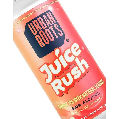Urban Roots Brewing "Juice Rush" Double IPA 16oz Can - Sacramento, CA Urban Roots Brewing "Juice Rush" Double IPA 16oz Can - Sacramento, CA