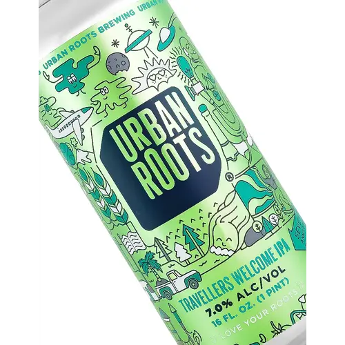 Urban Roots Brewing "Travellers Welcome 7th Anniversary" IPA 16oz Can - Sacramento, CA Urban Roots Brewing "Travellers Welcome 7th Anniversary" IPA 16oz Can - Sacramento, CA
