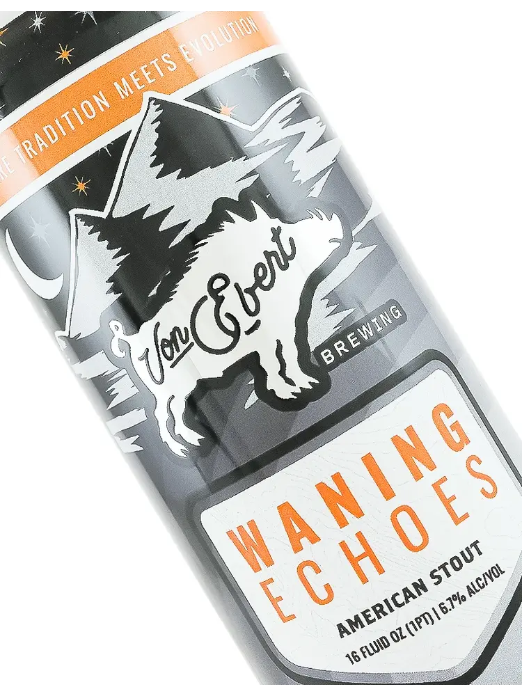 Von Ebert Brewing "Waning Echoes" Northwest Amwerican Stout 16oz Can - Portland, OR
