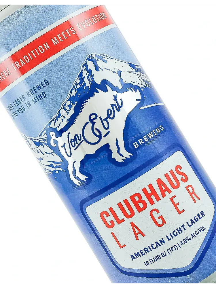 Von Ebert Brewing "Clubhaus" Lager 16oz Can - Portland, OR