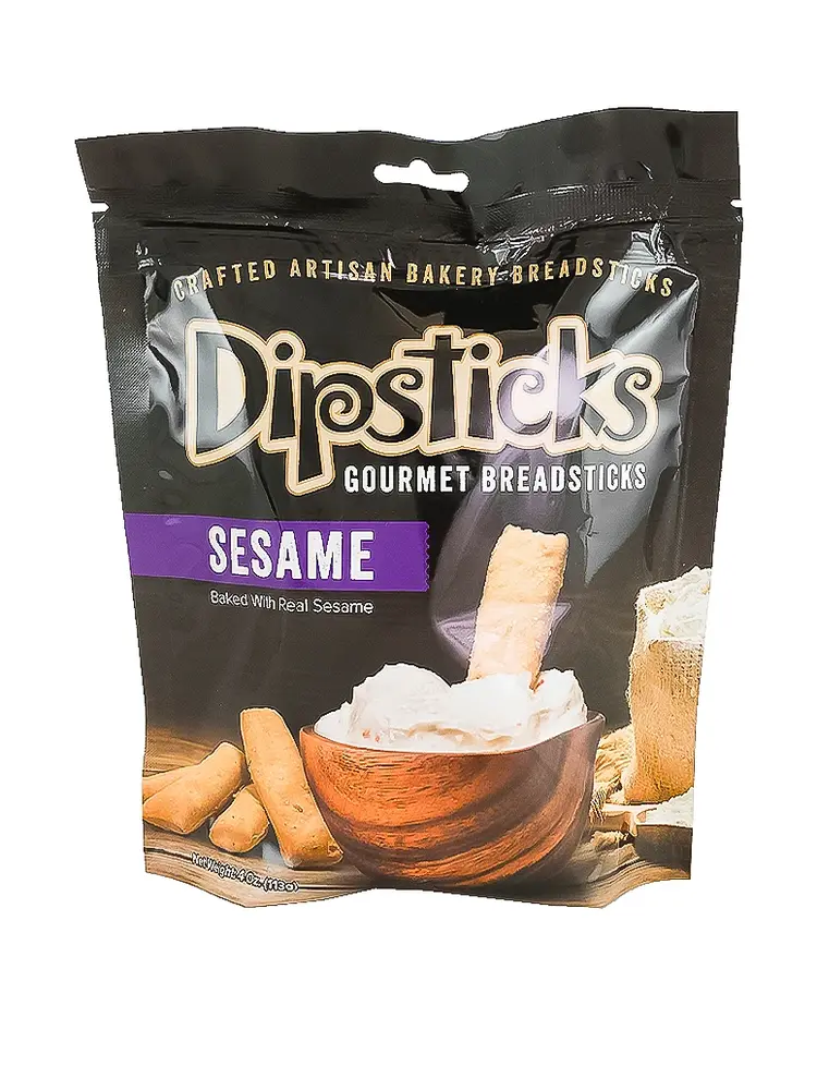 Dipsticks "Sesame" Gourmet Breadsticks 4oz Bag, Fond du Lac, Wisconsin